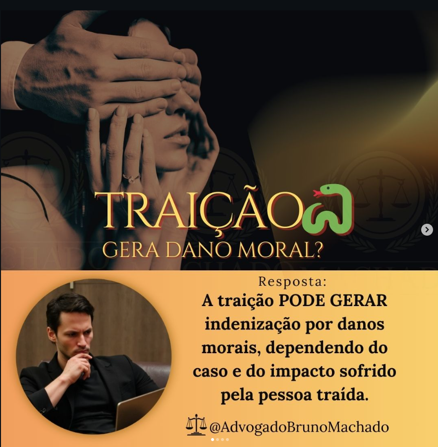Traição gera dano moral?